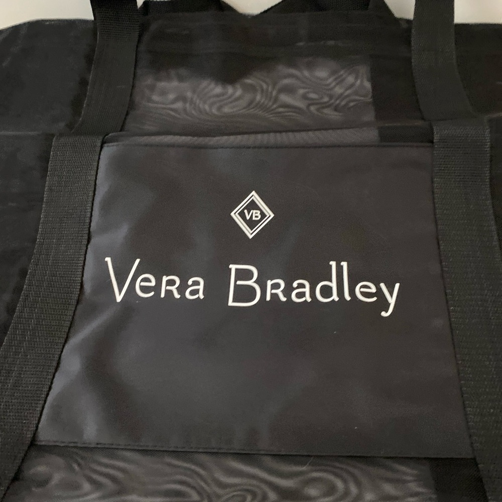 Vera Bradley black mesh laundry bag